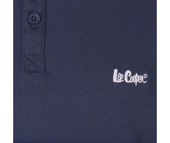 Фото - чоловічу футболку Футболка Lee Cooper Essentials 3 Button Navy L