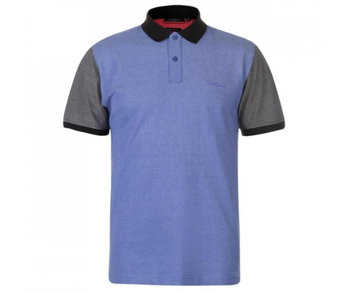 Фото - чоловіче поло Поло Pierre Cardin Contrast Collar Cobalt/Black L
