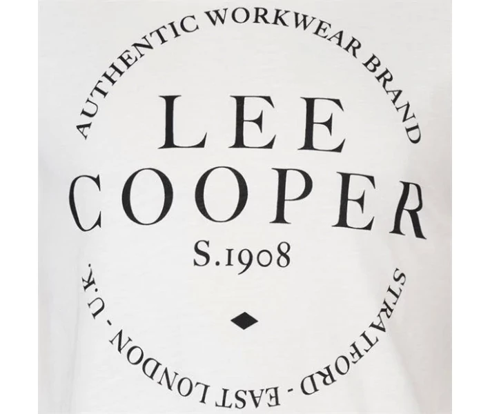 Фото - чоловічу футболку Футболка Lee Cooper Circle Logo White L