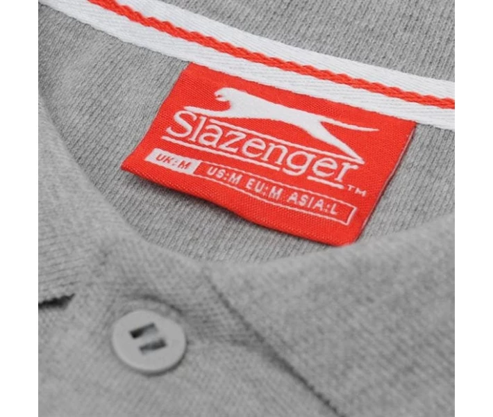 Фото - чоловіче поло Поло Slazenger Tipped Grey Marl XS