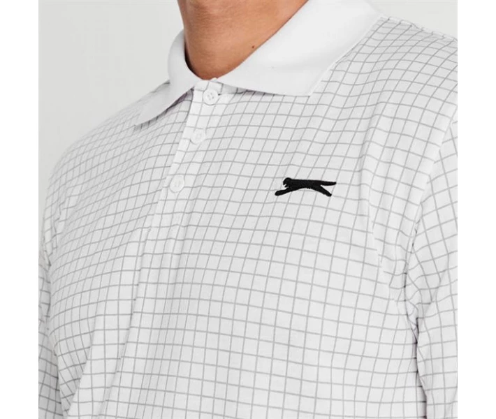 Фото - чоловіче поло Поло Slazenger Check Golf White 4XL