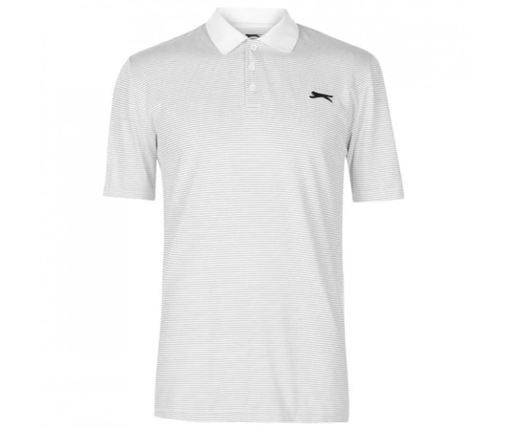 Фото - чоловіче поло Поло Slazenger Micro Stripe Golf White M