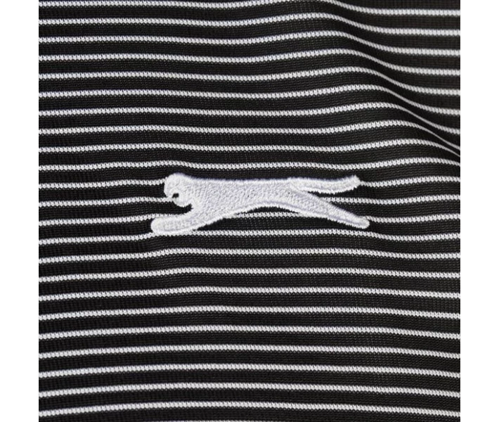 Фото - чоловіче поло Поло Slazenger Micro Stripe Golf Black XXL