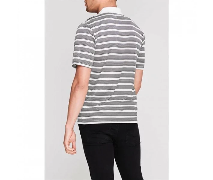 Фото - чоловіче поло Поло Slazenger Stripe White/Black S