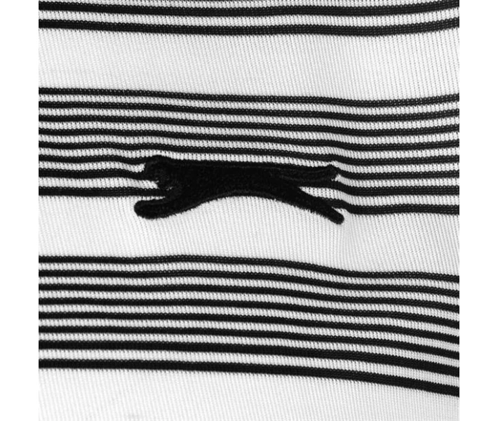 Фото - чоловіче поло Поло Slazenger Stripe White/Black S