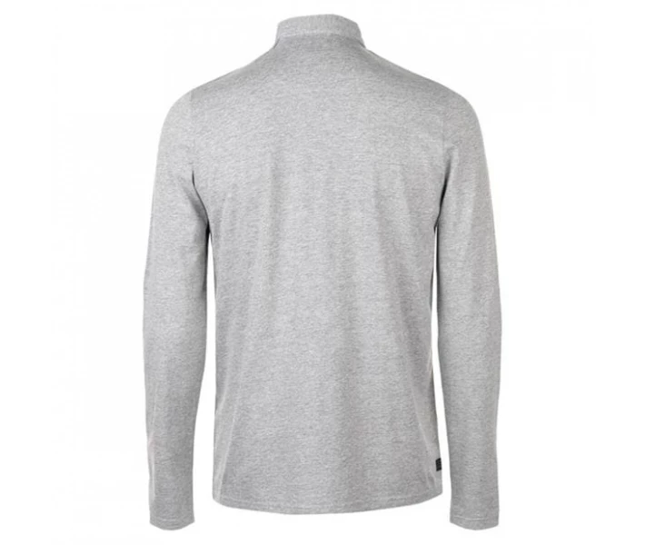 Фото - чоловічий лонгслів Поло Firetrap Ripple Long Sleeve Grey Marl XXL
