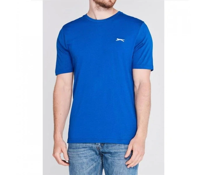 Фото - чоловічу футболку Футболка Slazenger Plain Royal Blue M