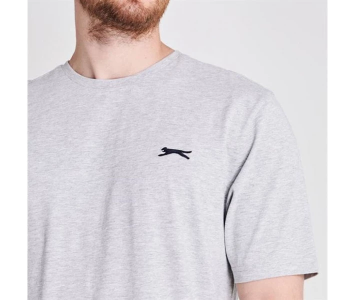 Фото - чоловічу футболку Футболка Slazenger Plain Grey Marl S