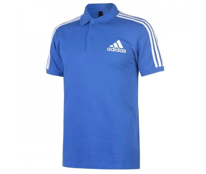 Фото - чоловіче поло Поло adidas 3 Stripes Logo Blue/White L