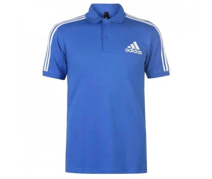 Фото - чоловіче поло Поло adidas 3 Stripes Logo Blue/White L
