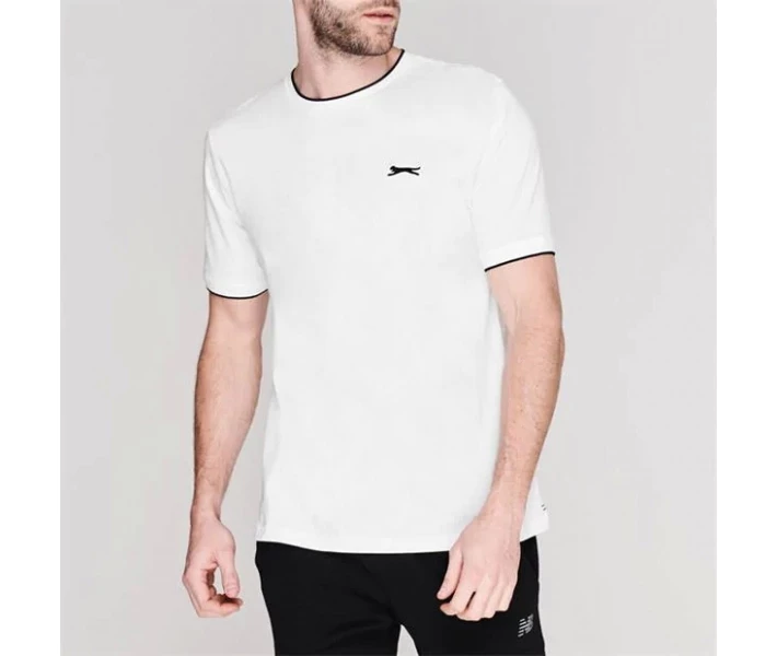 Фото - чоловічу футболку Футболка Slazenger Tipped White L