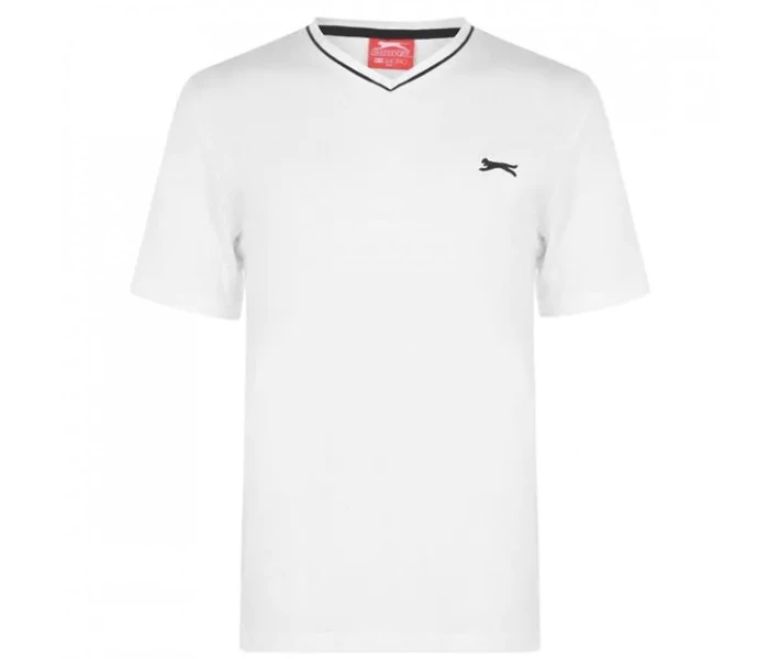 Фото - чоловічу футболку Футболка Slazenger V Neck White XXXL