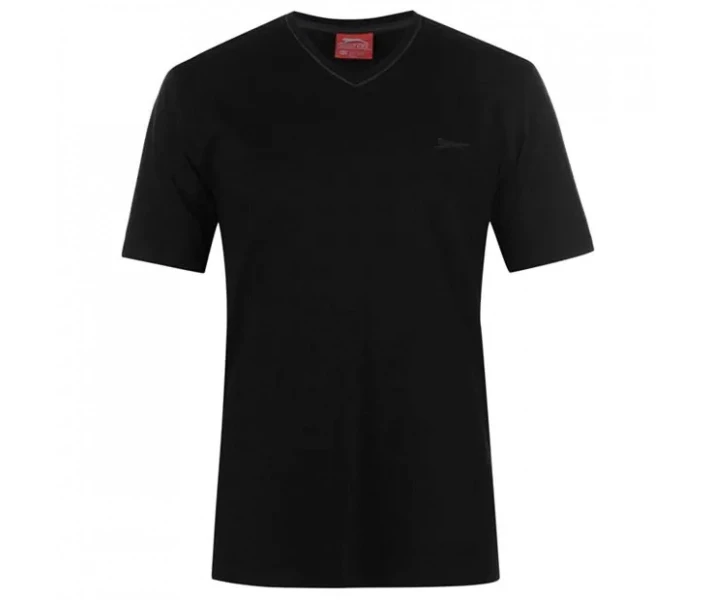 Фото - чоловічу футболку Футболка Slazenger V Neck Black XXL