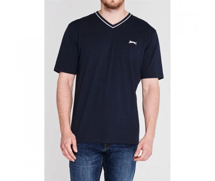 Фото - чоловічу футболку Футболка Slazenger V Neck Navy S