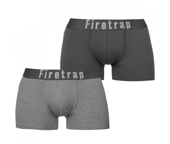 Фото - чоловічі труси Труси Firetrap 2 Pack Grey / GreyMarl XL