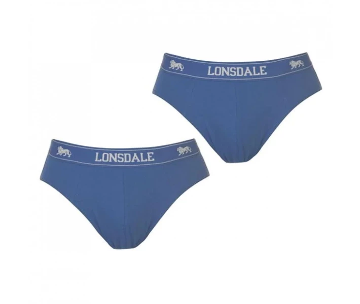 Фото - чоловічі труси Труси Lonsdale 2Pk Brief Blue L