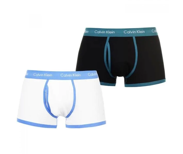 Фото - чоловічі труси Труси Calvin Klein 2 Pack Blk / Turq / Wht / Bl L