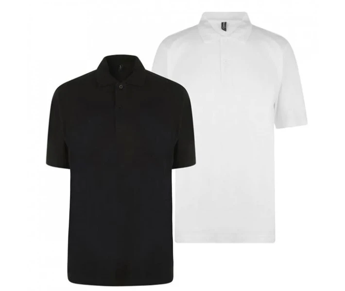 Фото - чоловіче поло Поло Donnay Two Pack White/Black XXL