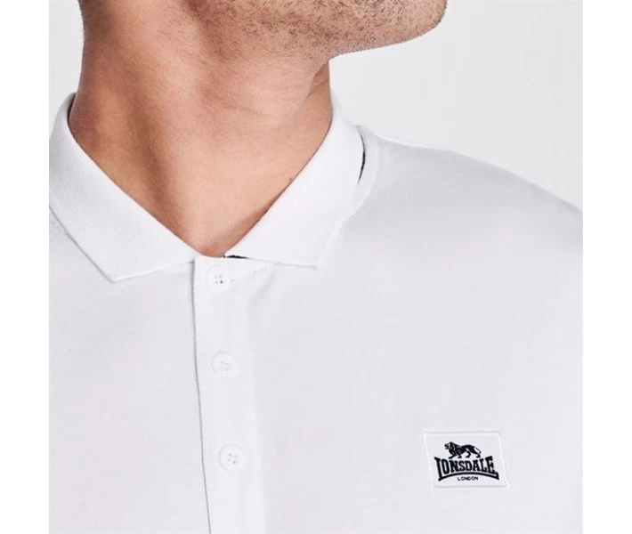 Фото - чоловіче поло Поло Lonsdale Jersey White/Navy XXL