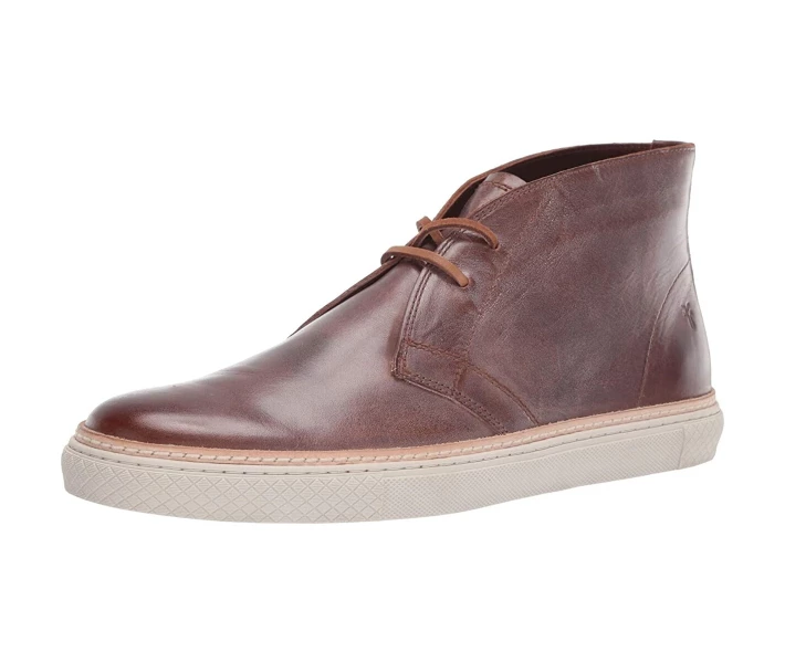 Фото - чоловічий черевик Черевики Frye Essex Chukka Cognac Waxed Antique Pull Up 40.5