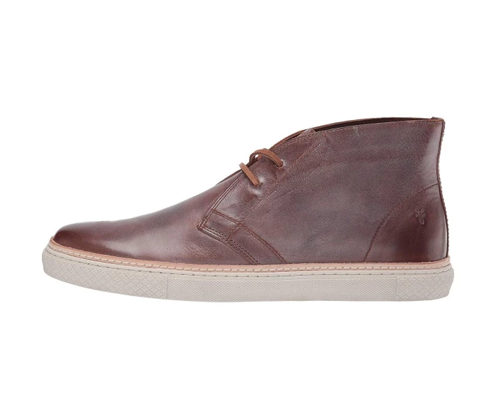 Фото - чоловічий черевик Черевики Frye Essex Chukka Cognac Waxed Antique Pull Up 40.5