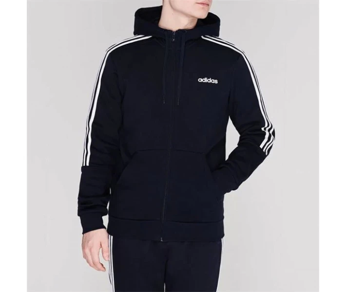 Фото - чоловіче худі Худі adidas 3 Stripes Through Navy / White M