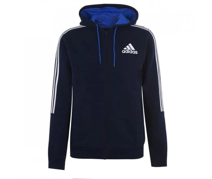 Фото - чоловіче худі Худі adidas 3 Stripes Through Navy / White M