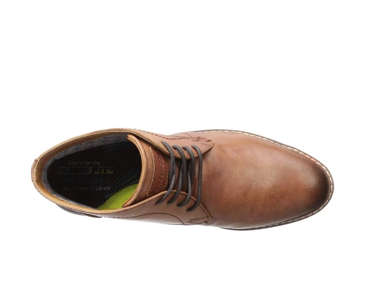 Фото - чоловічий черевик Черевики Skechers Bregman Calsen Cognac 42.5