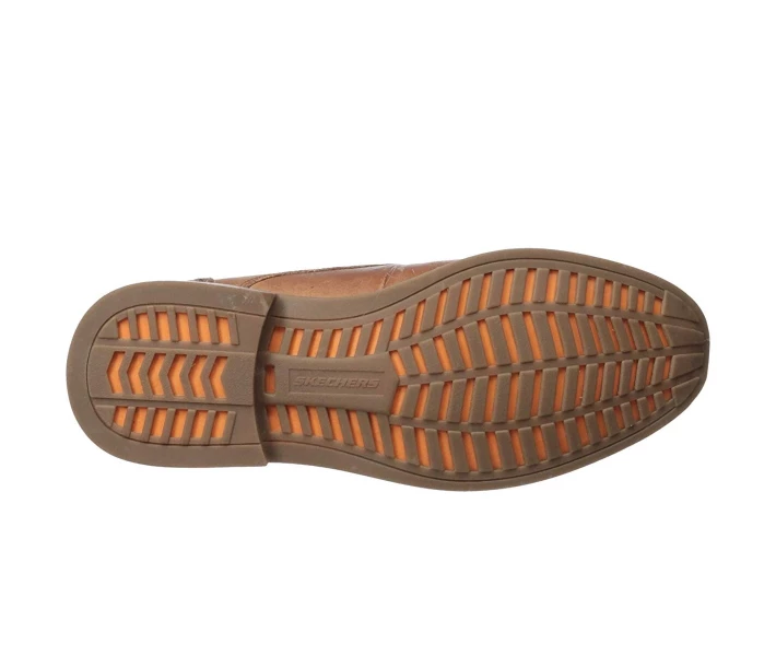 Фото - чоловічий черевик Черевики Skechers Bregman Calsen Cognac 42.5