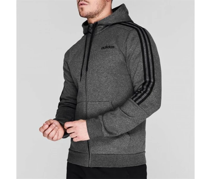 Фото - чоловіче худі Худі adidas 3 Stripes Through DrkGrey / Black XL