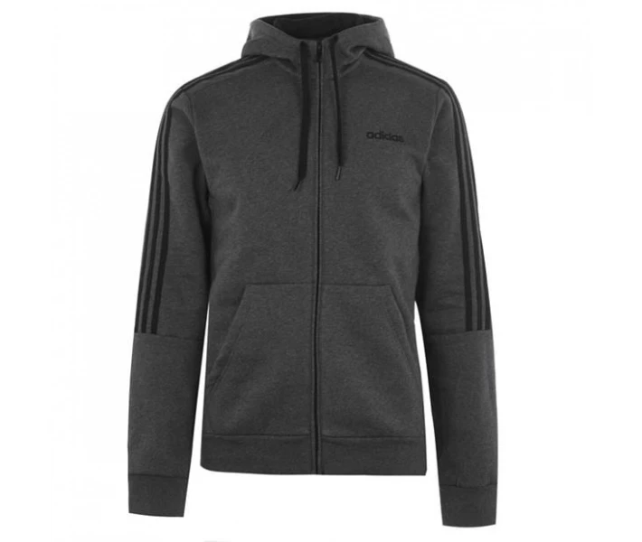 Фото - чоловіче худі Худі adidas 3 Stripes Through DrkGrey / Black XL