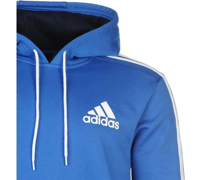 Фото - чоловіче худі Худі adidas 3 Stripes Logo Over The Head Blue / White S