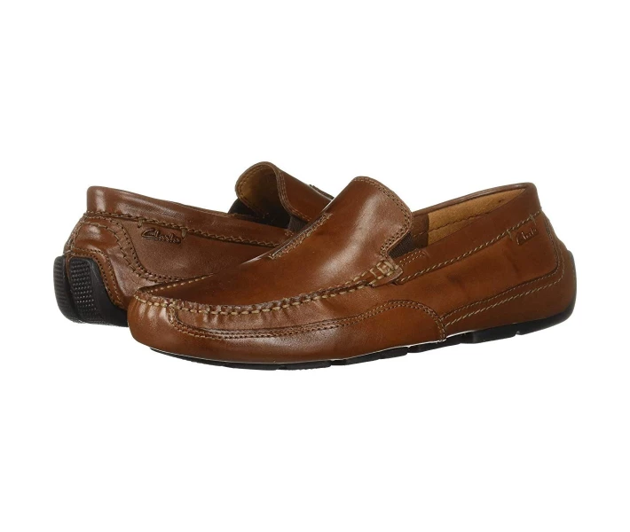 Фото - чоловічу туфлю Туфлі лофери Clarks Ashmont Race Cognac Leather 42