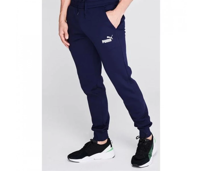 Фото - чоловічі спортивні штани Спортивні штани Puma Tapered Fleece Navy / White XS