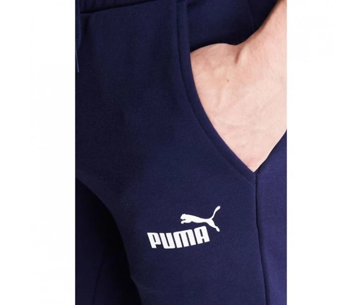 Фото - чоловічі спортивні штани Спортивні штани Puma Tapered Fleece Navy / White XS