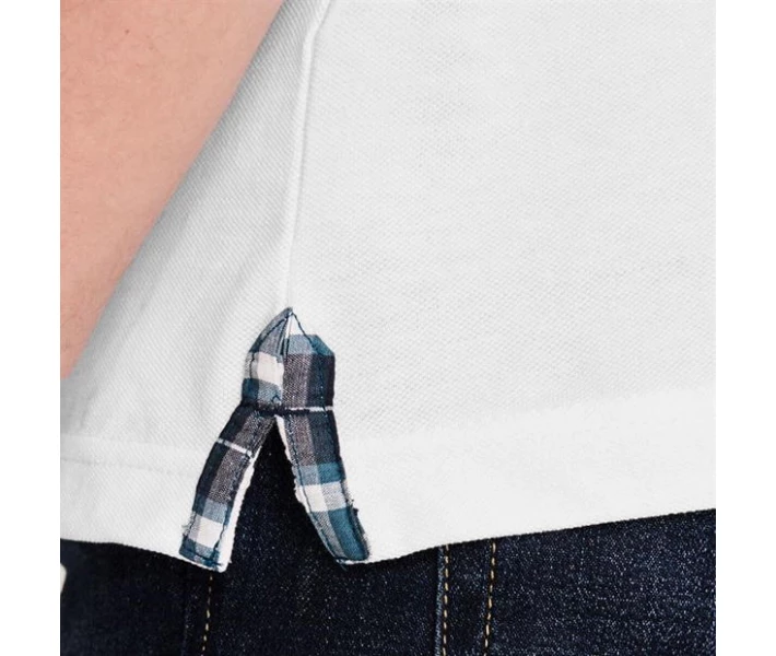 Фото - чоловіче поло Поло Pierre Cardin Short Sleeve Check Collar White XXL