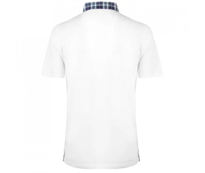 Фото - чоловіче поло Поло Pierre Cardin Short Sleeve Check Collar White XXL