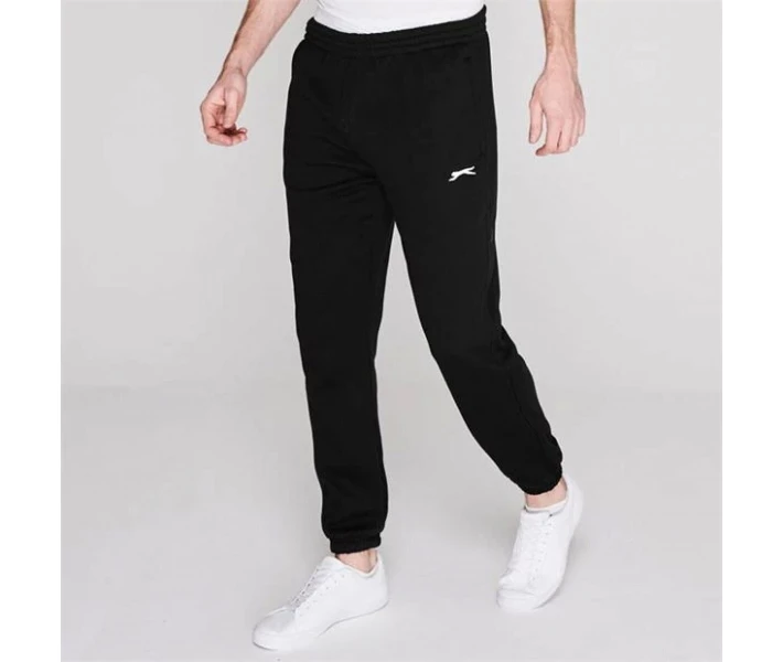 Фото - чоловічі спортивні штани Спортивні штани Slazenger Cuffed Fleece Black XL