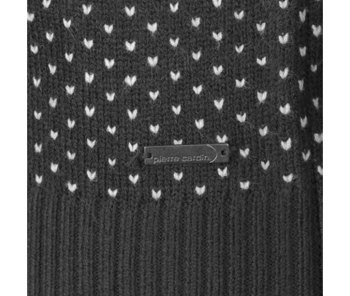 Фото - чоловічий джемпер Джемпер Pierre Cardin Crew Neck Fair Isle Sweater Charcoal Marl XXL