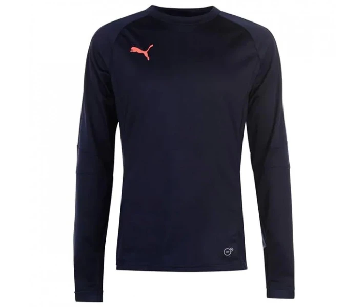 Фото - чоловіче худі Худі Puma Training Crew Sweater Navy / Coral S