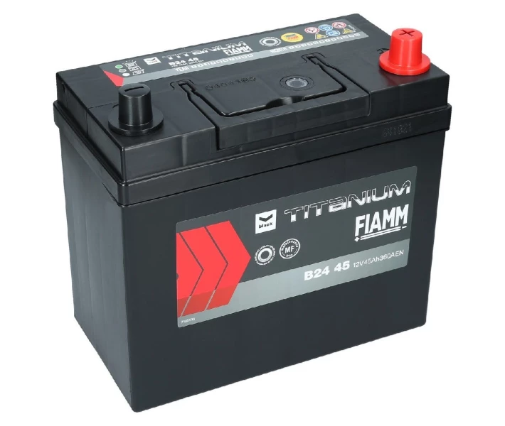 Фото - автомобільний акумулятор Автомобільний акумулятор Titanium Black 45Ач 360А "+" зліва FIAMM ( ) 7905171-FIAMM