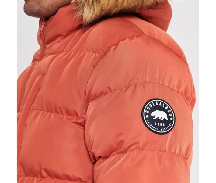 Фото - куртку мужскую Куртка SoulCal 2 Zip Bubble Orange S