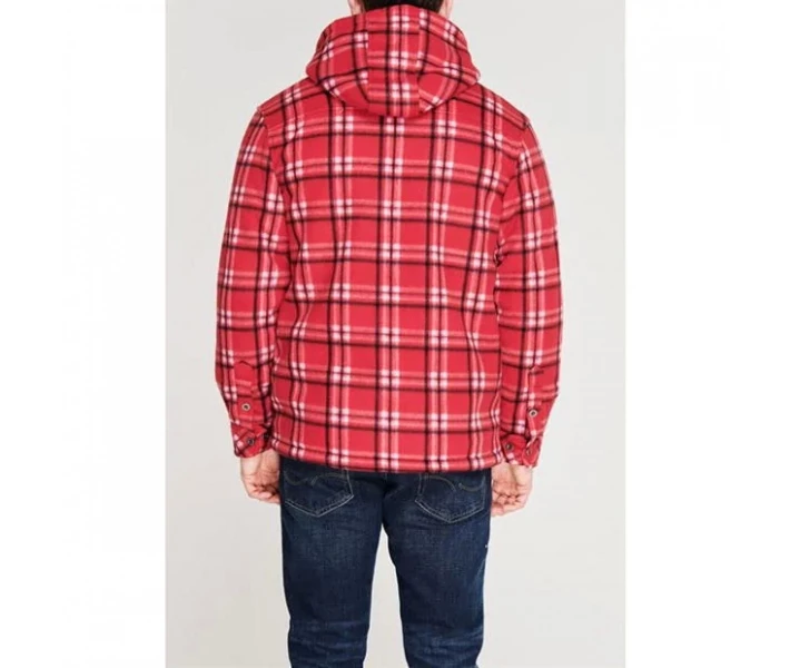 Фото - куртку мужскую Куртка Dunlop Full Checked Hoody Mens Red L