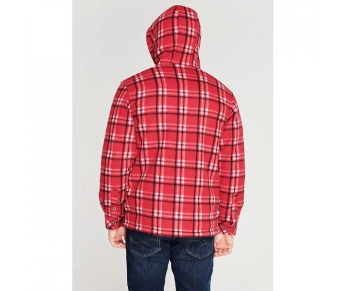 Фото - куртку мужскую Куртка Dunlop Full Checked Hoody Mens Red L