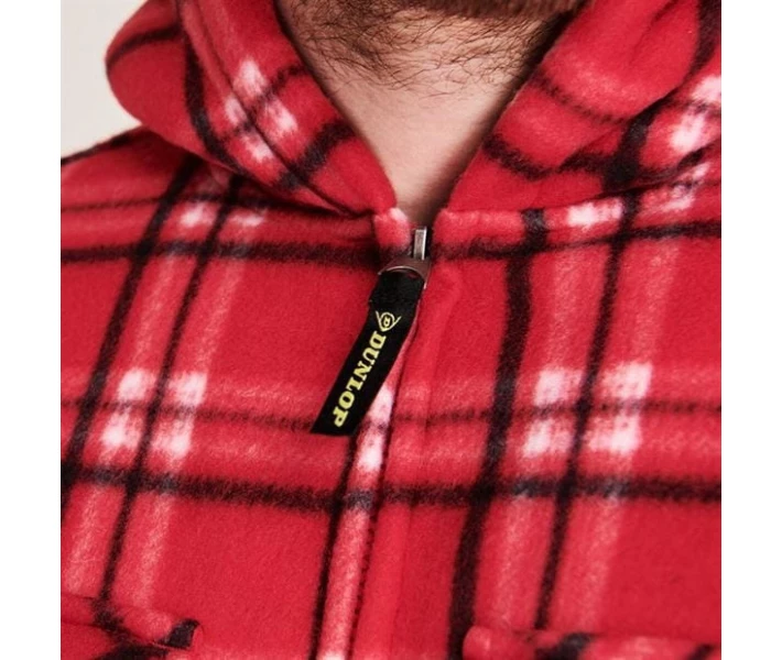Фото - куртку мужскую Куртка Dunlop Full Checked Hoody Mens Red L