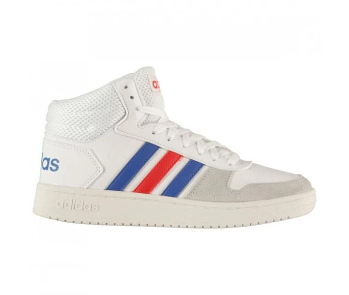 Фото - чоловічий кросівок Кросівки adidas Hoops Mid Wht/Blue/Red 43.3