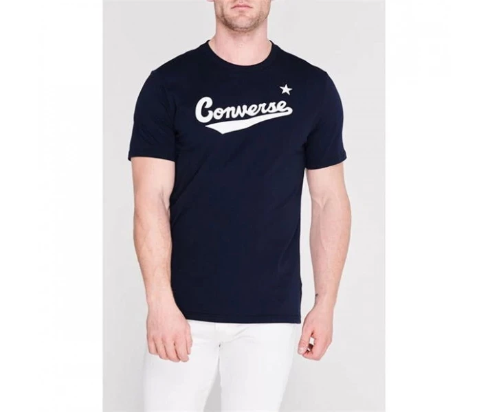 Фото - чоловічу футболку Футболка Converse Nova Logo Obsidian 467 S