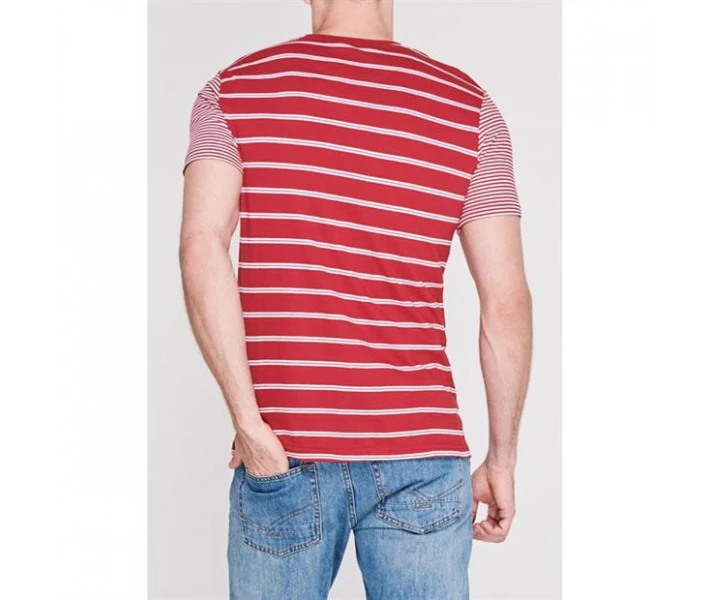 Фото - чоловічу футболку Футболка Pierre Cardin 2 Stripe Red XXL