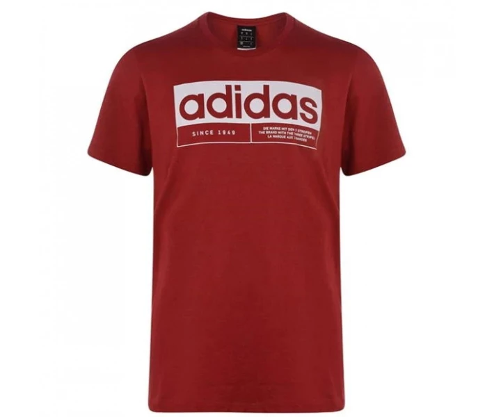 Фото - чоловічу футболку Футболка adidas New Box Linea Maroon/Grey XL