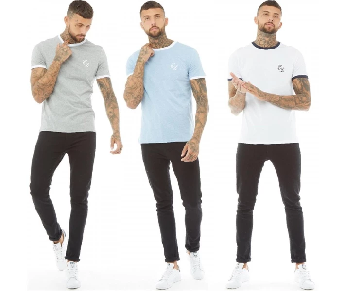 Фото - чоловічу футболку Футболка Closure London Blue/Grey/White Multi 3 шт XL